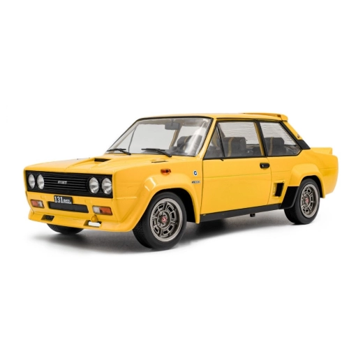 FIAT 131 ABARTH 1980 YELLOW 1:18 Solido Auto Stradali Modellino