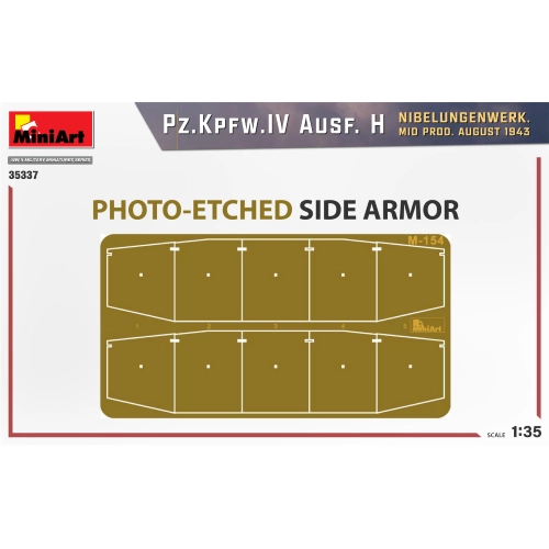 PZ.KPFW.IV AUSF.H.NIBELUNGENW.MID PROD.KIT 1:35 Miniart Kit Mezzi Militari Modellino