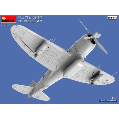P-47D-30RE THUNDERBOLT BASIC KIT 1:48 Miniart Kit Aerei Modellino
