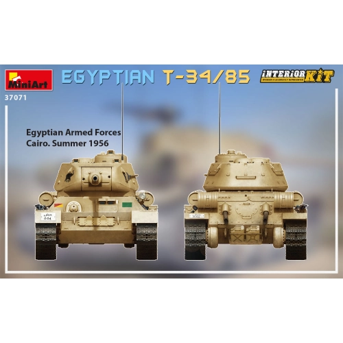 EGYPTIAN T-34-85 INTERIOR KIT 1:35 Miniart Kit Mezzi Militari Modellino