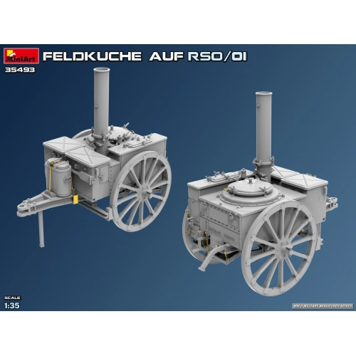 FELDKUCHE AUF RSO/01 KIT 1:35 Miniart Kit Mezzi Militari Modellino