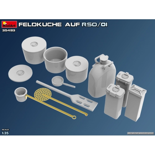 FELDKUCHE AUF RSO/01 KIT 1:35 Miniart Kit Mezzi Militari Modellino