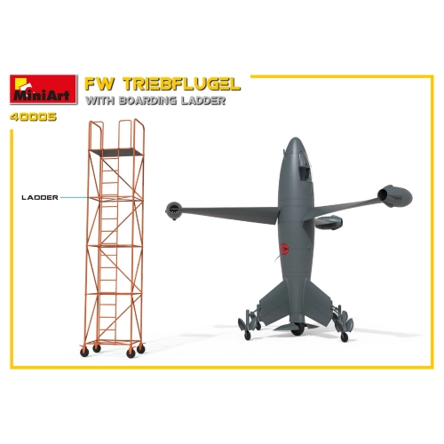 FW TRIEBFLUGEL WITH BOARDING LADDER KIT 1:35 Miniart Kit Mezzi Militari Modellino