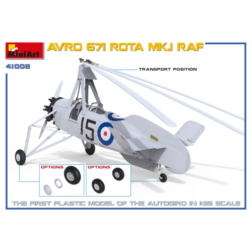 AVRO 671 ROTA Mk.I RAF KIT 1:35 Miniart Kit Aerei Modellino