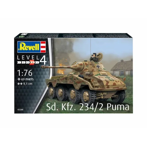 FIRST DIORAMA SET SD.KFZ.234/2 PUMA KIT 1:76 Revell Kit Mezzi Militari Modellino