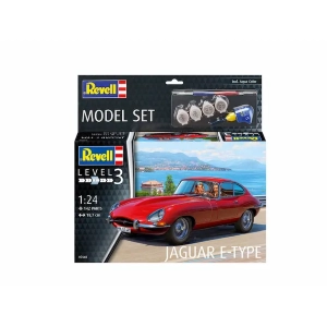 JAGUAR E-TYPE MODEL SET KIT 1:24 Revell Kit Auto Modellino