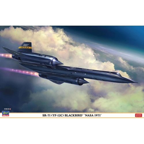 SR-71 BLACKBIRD NASA 1971 KIT 1:72 Hasegawa Kit Aerei Modellino