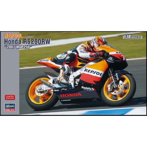 HONDA REPSOL RS250RW 2007 WGP 250 KIT 1:12 Hasegawa Kit Moto Modellino
