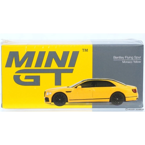 BENTLEY FLYING SPUR 2023 MONACO YELLOW 1:64 Mini GT Auto Stradali Modellino