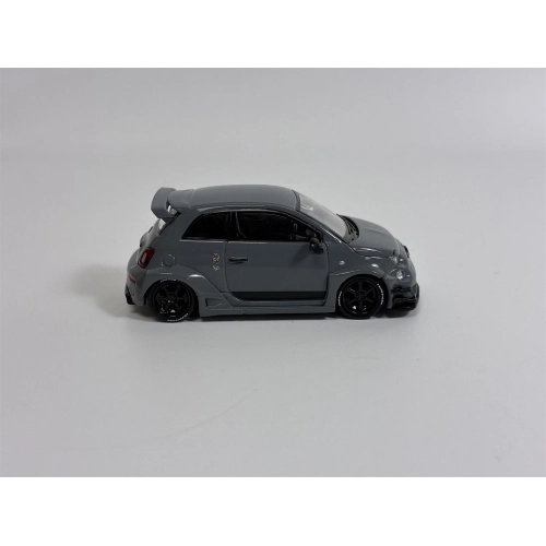 FIAT ABARTH 595 LB-WORKS X ABAS WORKS 2024 GREY 1:64 Mini GT Auto Stradali Modellino