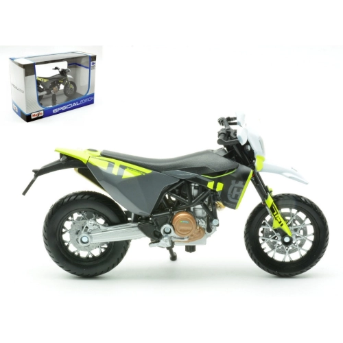 HUSQUARNA HUSKY 701 SUPERMOTO 2023 BLACK 1:18 Maisto Moto Modellino