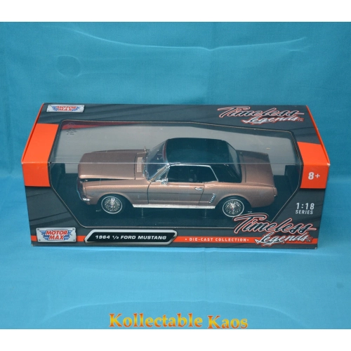 FORD MUSTANG 1964 HARD TOP GOLD 1:18 MotorMax Auto Stradali Modellino