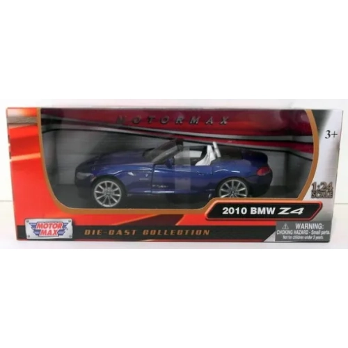 BMW Z4 2010 BLUE 1:24 MotorMax Auto Stradali Modellino