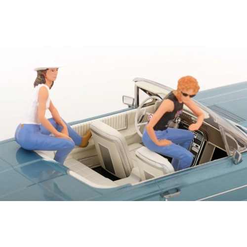 FIGURINE THELMA & LOUISE (CAR NOT INCLUDED) 1:18 KK Scale Movie Modellino