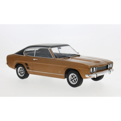 FORD CAPRI MK I GXL 1973 BROWN/BLACK 1:18 ModelCarGroup Auto Stradali Modellino