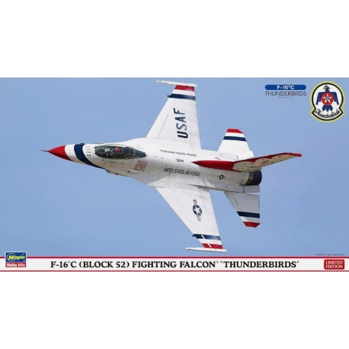 F-16C (BLOCK 52) FIGHTING FALCON THUNDERBIRDS KIT 1:72 Hasegawa Kit Aerei Modellino