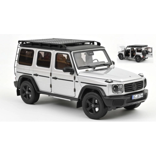 MERCEDES G-CLASS 2024 IRIDIUM SILVER 1:18 Norev Auto Stradali Modellino
