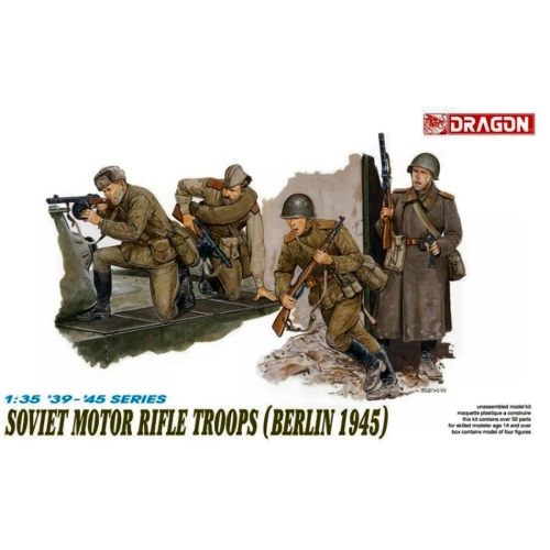 SOVIET MOTOR RIFLE 1945 KIT 1:35 Dragon Kit Figure Militari Modellino