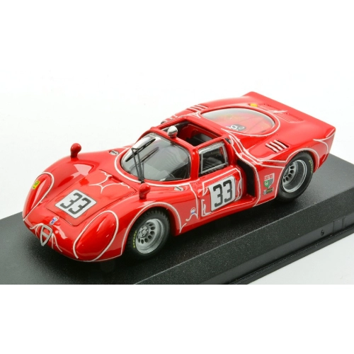 ALFA ROMEO 33.2 N.33 6H WATKINS GLEN 1968 KWECH-MARTINO 1:43 Best Model Auto Competizione Modellino