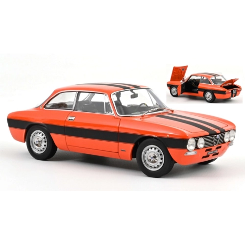 ALFA ROMEO 2000 GTV 1973 ORANGE 1:18 Norev Auto Stradali Modellino