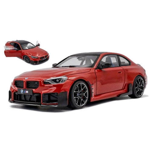 BMW M2 (G87) PERFORMANCE PARTS 2024 METALLIC TORONTO RED 1:18 Solido Auto Stradali Modellino