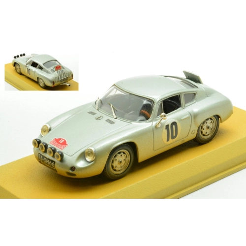 PORSCHE 1600 GS ABARTH N.10 RALLY CATALUNYA 1965 HOSPITALIER-PIRIE 1:43 Best Model Auto Rally Modellino
