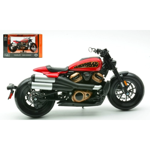 HARLEY DAVIDSON SPORTSER S 2024 RED METALLIC 1:12 Maisto Moto Modellino