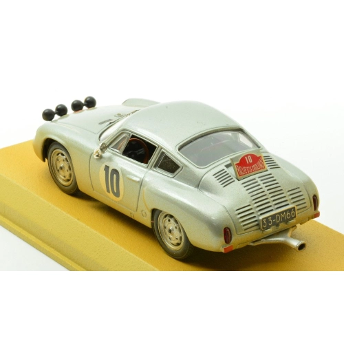 PORSCHE 1600 GS ABARTH N.10 RALLY CATALUNYA 1965 HOSPITALIER-PIRIE 1:43 Best Model Auto Rally Modellino