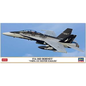 F/A-18D HORNET VMFA-115 SILVER EAGLES KIT 1:72 Hasegawa Kit Aerei Modellino