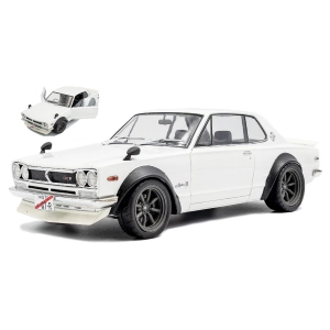 NISSAN SKYLINE (C10) HAKOSUKA SOLIDO WORKS 1970 PEARL WHITE 1:18 Solido Auto Stradali Modellino