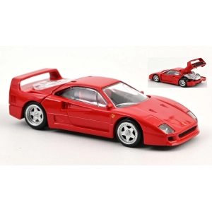 FERRARI F40 1987 RED JET CAR 1:43 Norev Auto Stradali Modellino