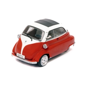 BMW ISETTA 1959 RED/WHITE 1:43 Ixo Model Auto Stradali Modellino