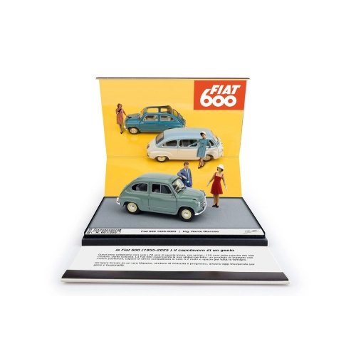 FIAT 600 1A SERIE 1955 70° ANNIVERSARIO 1:43 Brumm Modelli Speciali Modellino