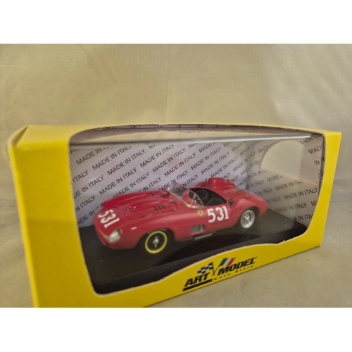 FERRARI 290 MM N.548 MILLE MIGLIA 1956 E.CASTELLOTTI 1:43 Art Model Auto Competizione Modellino