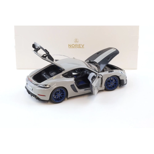 PORSCHE CAYMAN GT4 RS WITH WEISSACH PACK 2023 CHALK 1:18 Norev Auto Stradali Modellino