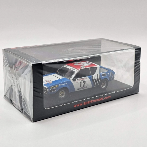 RENAULT 17 N.12 8TH TOUR DE CORSE 1974 J.F.PIOT-F.JAUBERT 1:43 Spark Model Auto Rally Modellino
