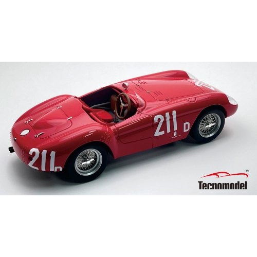 FERRARI 500 MONDIAL N.211 2ND SACRAMENTO 1956 R.GINTHER 1:18 Tecnomodel Auto Competizione Modellino