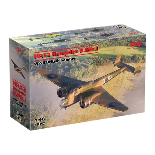 HP.52 HAMPDEN B.MK.I WWII BRITISH BOMBER KIT 1:48 ICM Kit Aerei Modellino