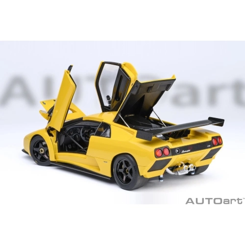 LAMBORGHINI DIABLO GTR 1999 YELLOW 1:18 AutoArt Auto Stradali Modellino