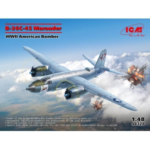 B-26C-45 MARAUDER WWII AMERICAN BOMBER KIT 1:48 ICM Kit Aerei Modellino