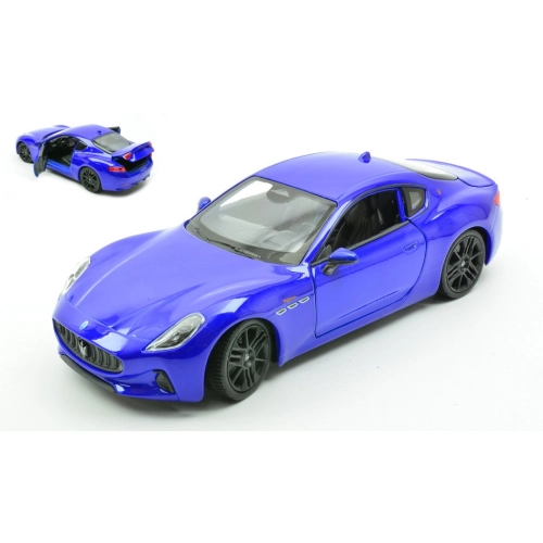 MASERATI GRAN TURISMO FOLGORE 2023 METALLIC BLUE 1:24 Welly Auto Stradali Modellino