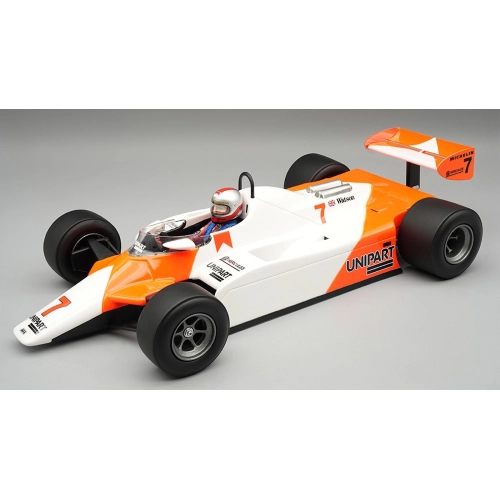 MCLAREN MP4/1B N.7 WINNER DETROIT GP 1982 J.WATSON 1:18 Tecnomodel Formula 1 Modellino