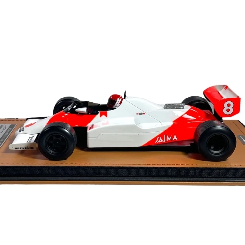 MCLAREN MP4/1C N.8 MONACO GP 1983 N.LAUDA (RAIN TYRES) WITH DRIVER 1:18 Tecnomodel Formula 1 Modellino