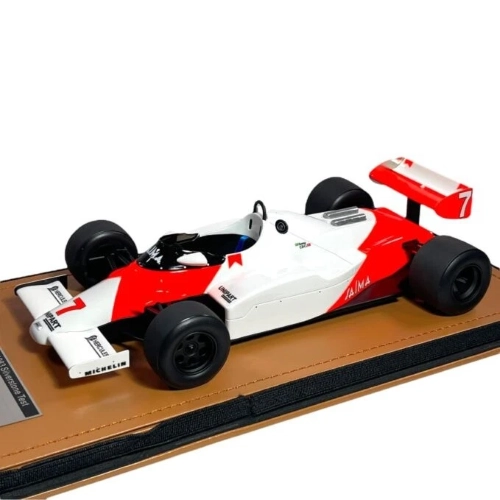 MCLAREN MP4/1C N.7 SILVERSTONE TEST DRIVE 1983 A.SENNA 1:18 Tecnomodel Formula 1 Modellino