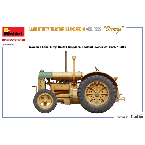 LAND UTILITY TRACTOR STANDARD N ORANGE MOD.1939 KIT 1:35 Miniart Kit Mezzi Militari Modellino