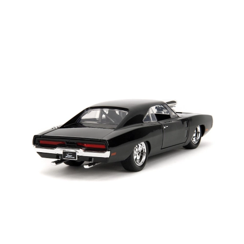 DODGE CHARGER 1970 FAST & FURIOUS WITH FIGURE BLACK 1:24 Jada Toys Movie Modellino