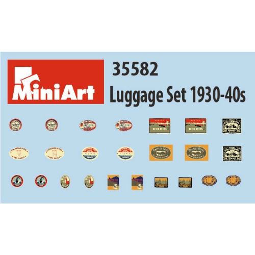 LUGGAGE SET 1930-40s KIT 1:35 Miniart Kit Diorami Modellino