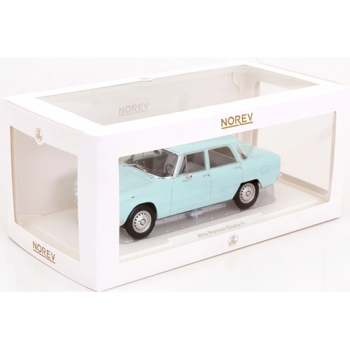 ALFA ROMEO GIULIA TI 1964 SKY BLUE 1:18 Norev Auto Stradali Modellino