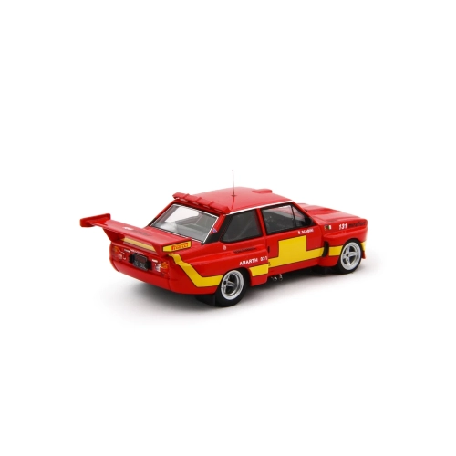 FIAT ABARTH SE 031 BERTONE GIRO D'ITALIA 1975 RED/YELLOW 1:64 Laudo Racing Auto Competizione Modellino