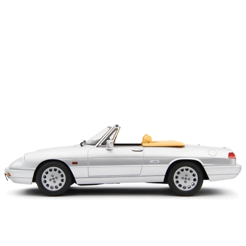 ALFA ROMEO SPIDER 1.6-2.0I 1990 SILVER 1:18 Laudo Racing Auto Stradali Modellino